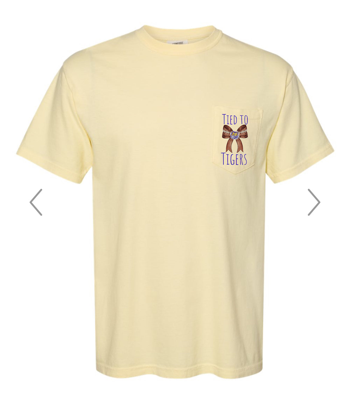 Tied to Tigers Pocket T-Shirt