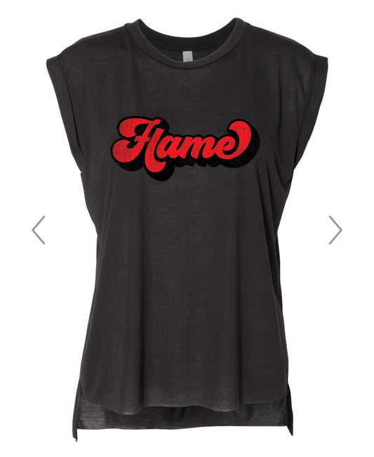 Women’s Flame Muscle Tee