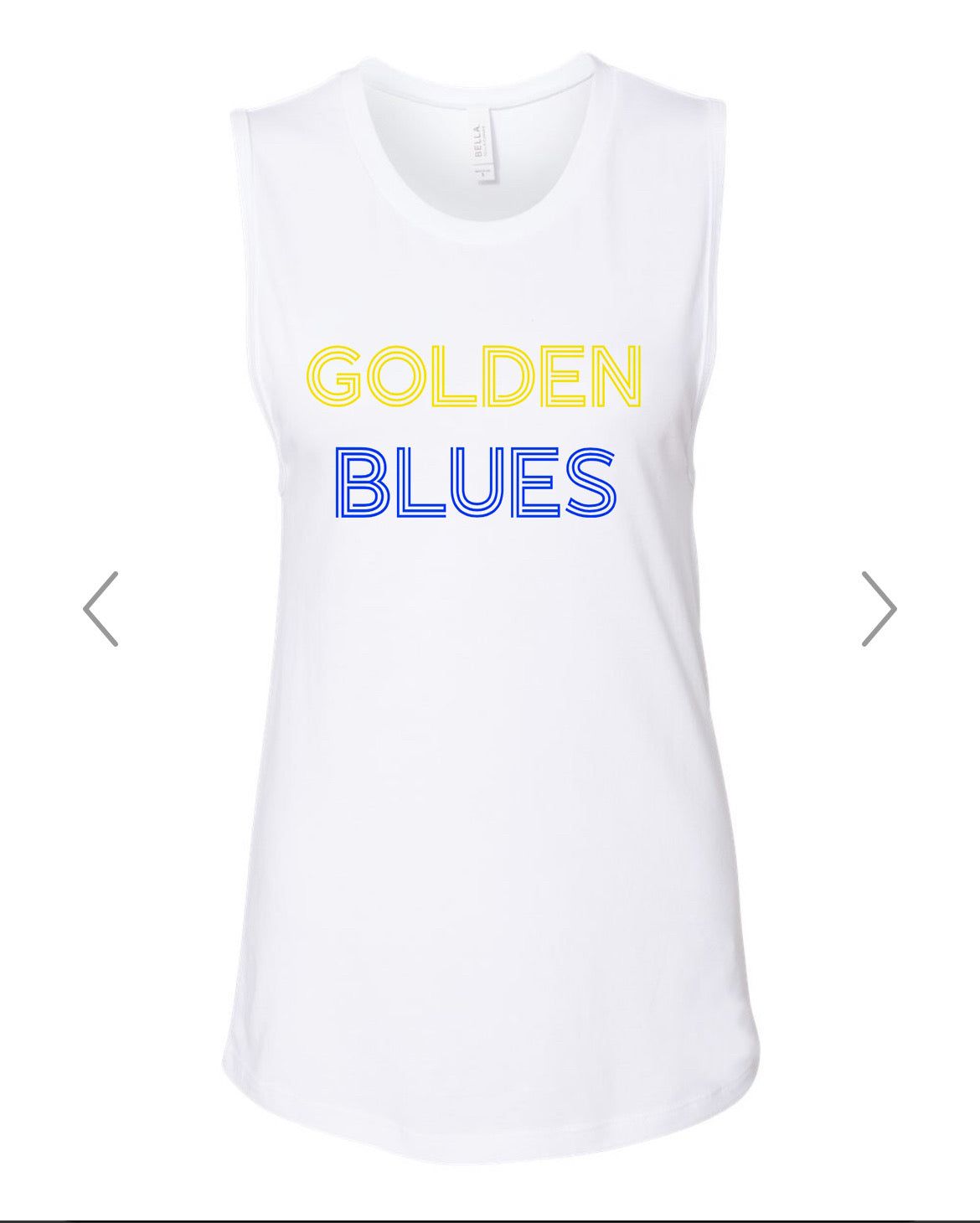 Golden Blues Retro Muscle Tank