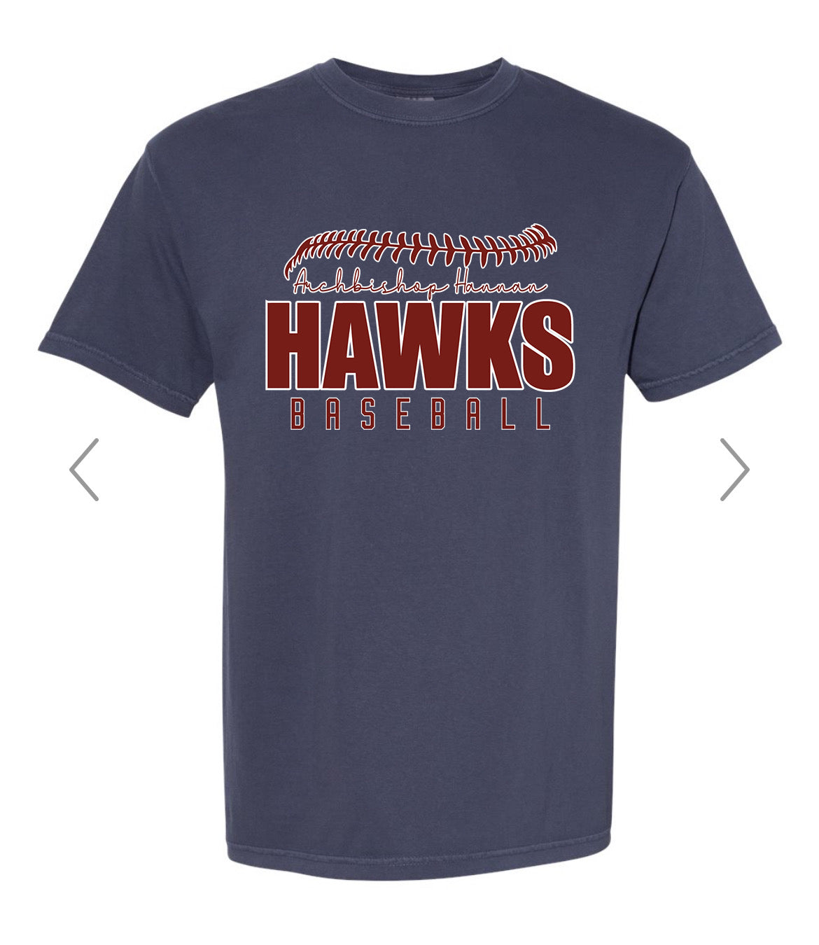 Hawks Baseball Navy Short Sleeve T-Shirt