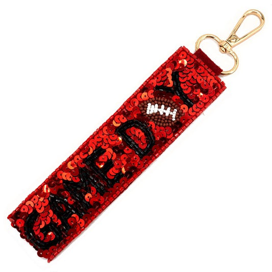 GAME DAY SEED BEADED SEQUIN FOOTBALL