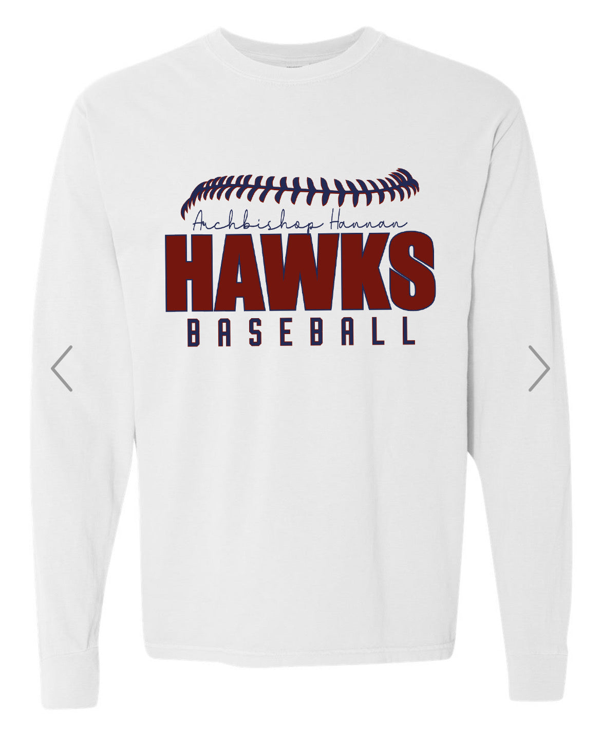 Hawks Baseball Long Sleeve T-Shirt