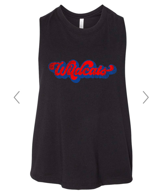 Wildcats Racerback Crop Tank