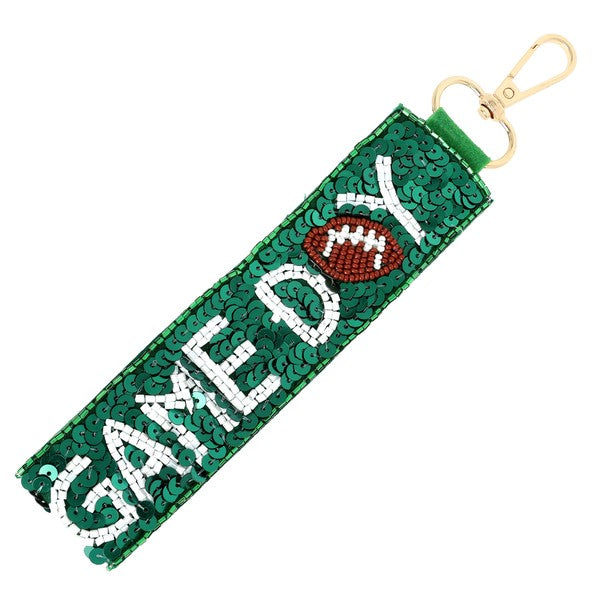 GAME DAY SEED BEADED SEQUIN FOOTBALL