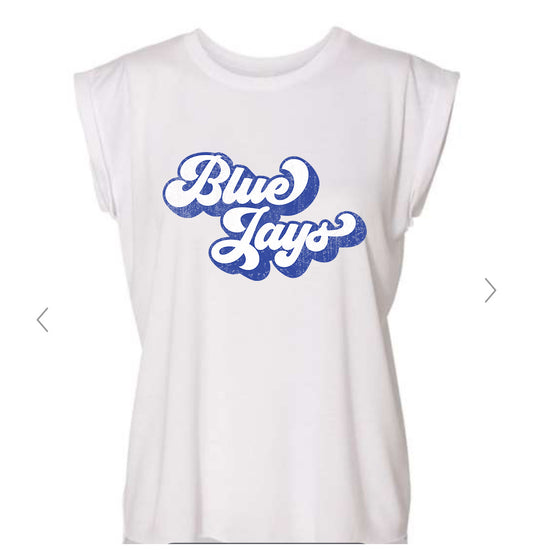 Blue Jays Distressed Muscle Tee