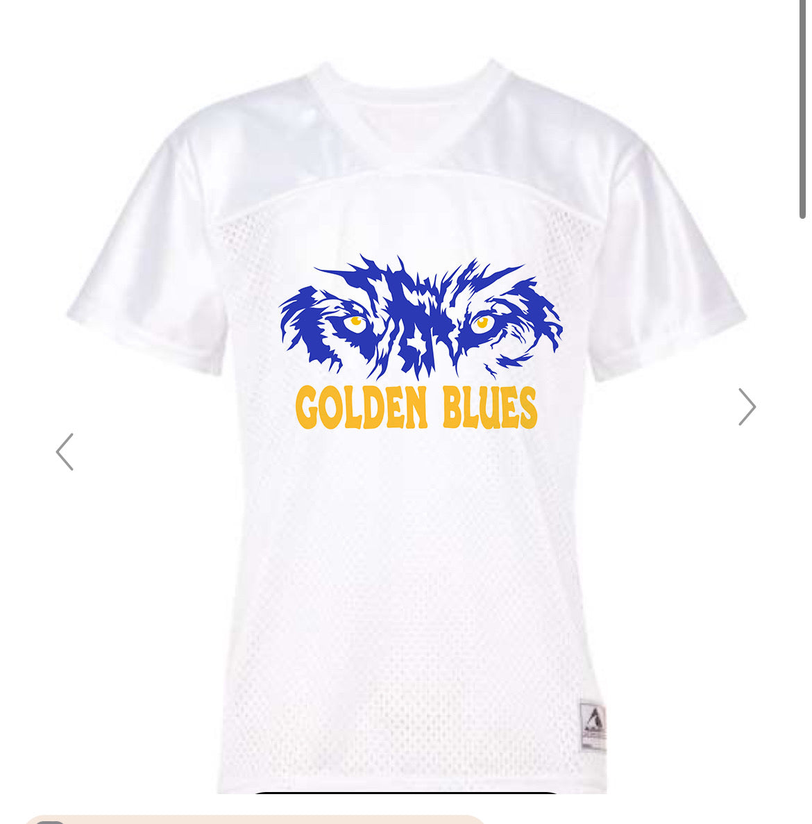 Golden Blues Women’s Football Jersey