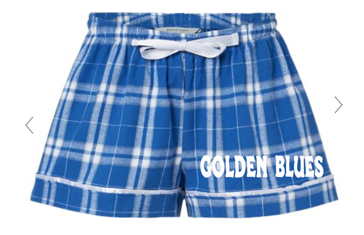 Golden Blues Pajama Shorts