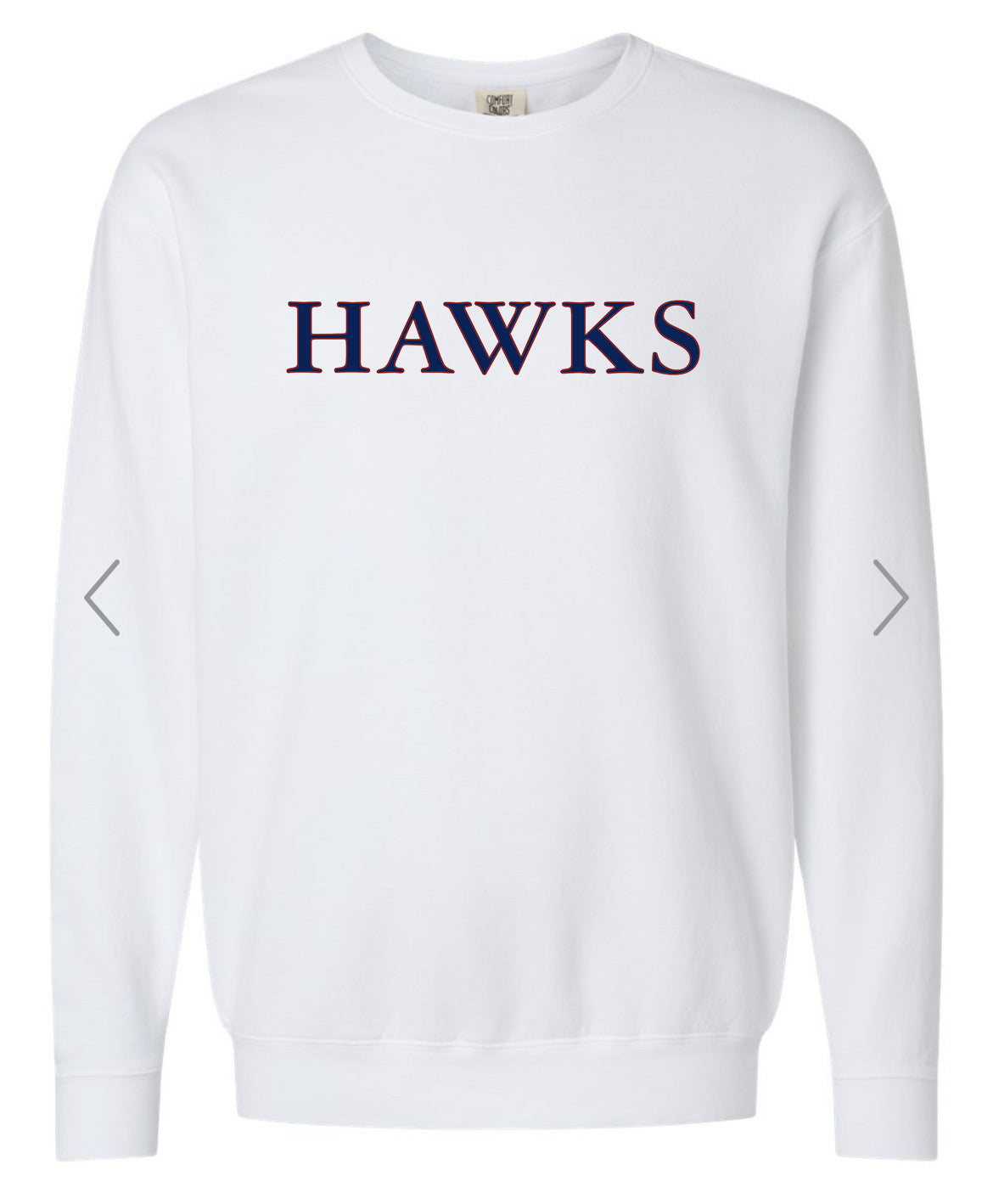 Hawks White Sweatshirt