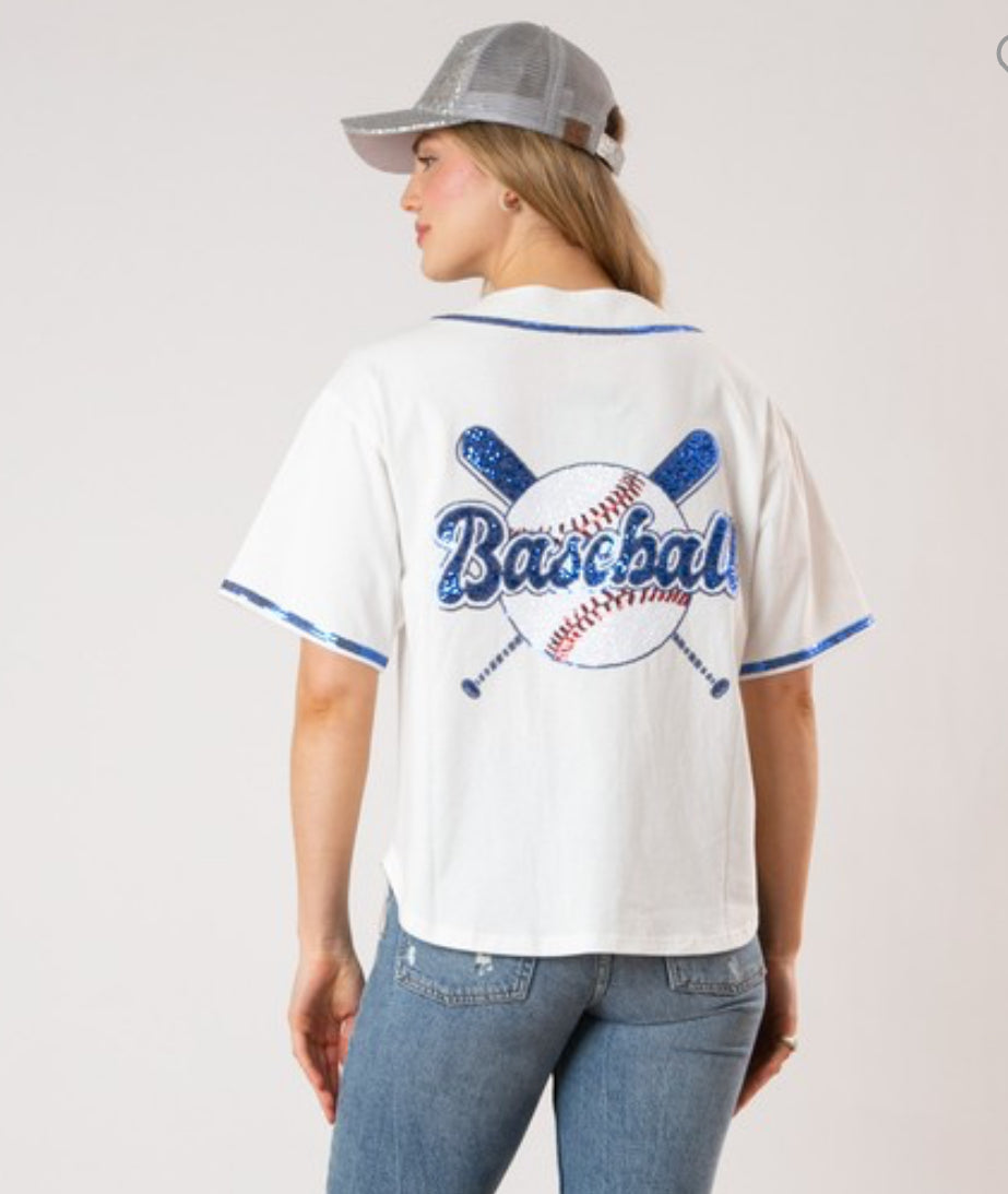 Sequin Baseball Jersey/Pre-Order