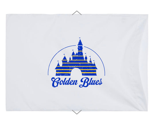 Golden Blues  Pillow Case