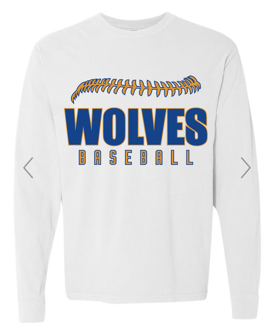 Wolves Baseball Long Sleeve T-Shirt