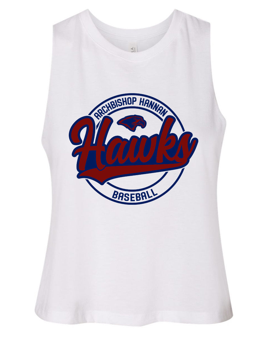 Hawks Baseball Racerback Crop Tank