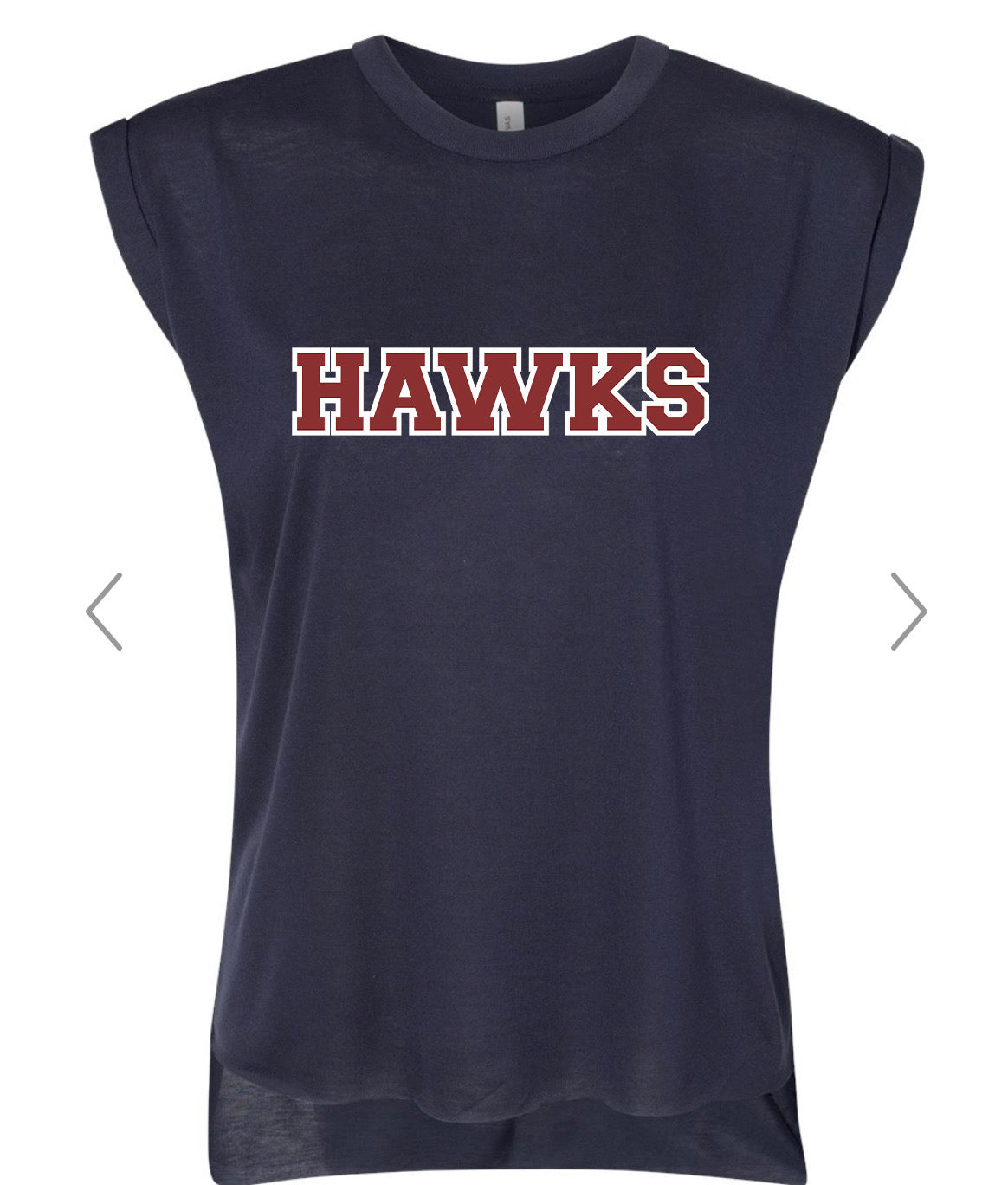 Hawks Navy Muscle Tee