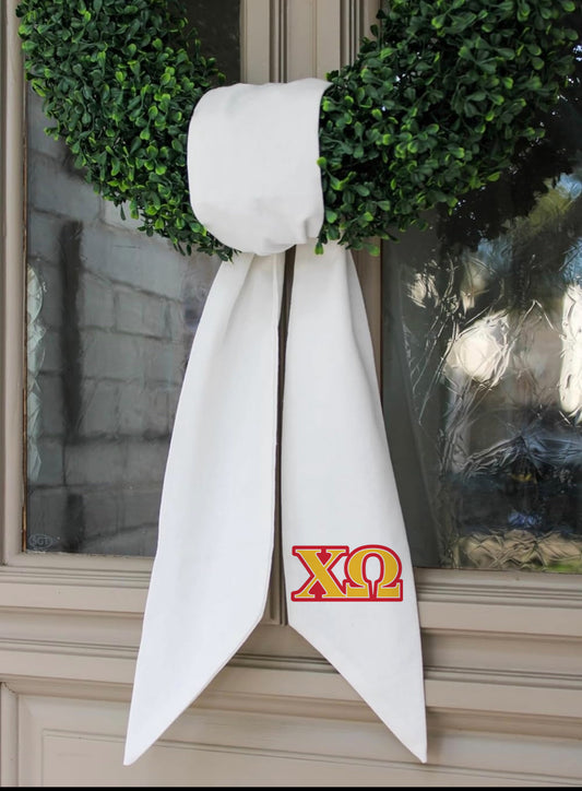 Chi Omega Wreath Sash