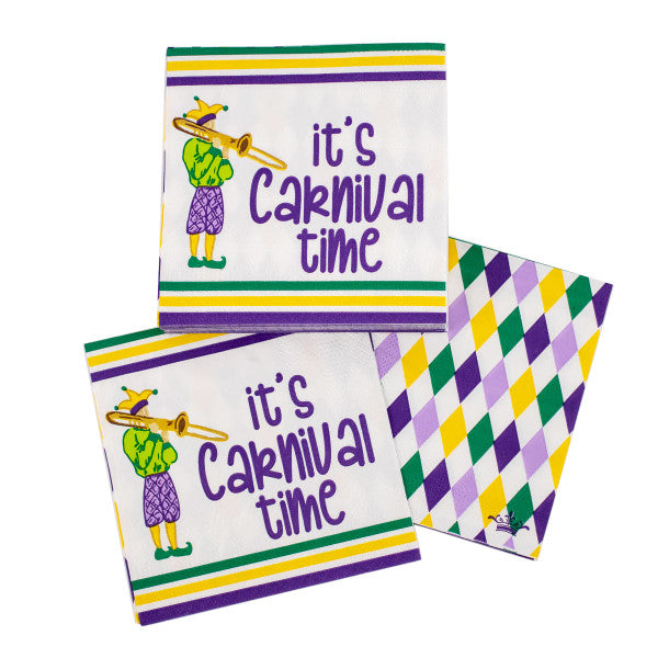 It's Carnival Time Cocktail Napkins (pack of 20)