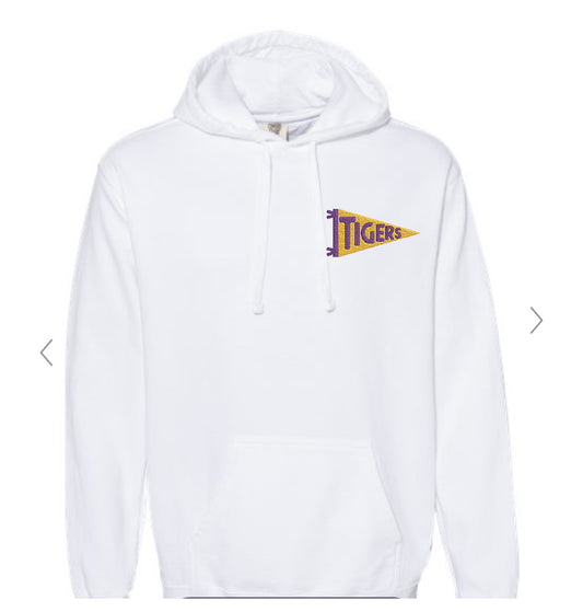 Tigers comfort colors hood sweatshirt with pockets