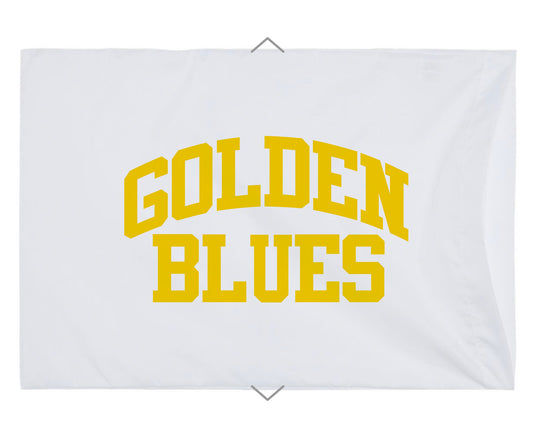 Golden Blues Satin Pillowcase