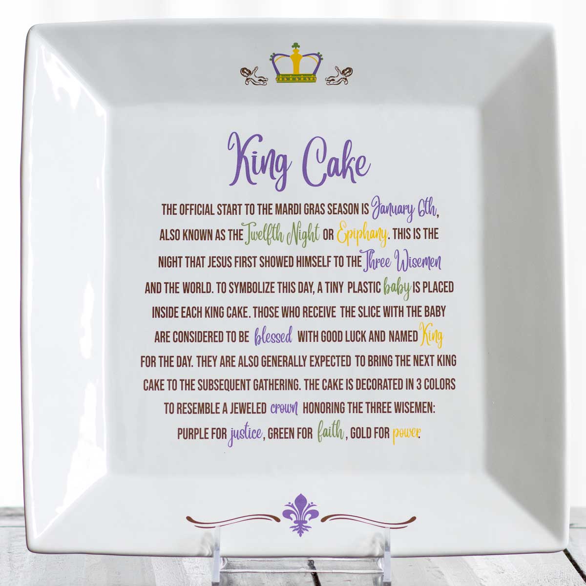 Story Of The King Cake Platter my