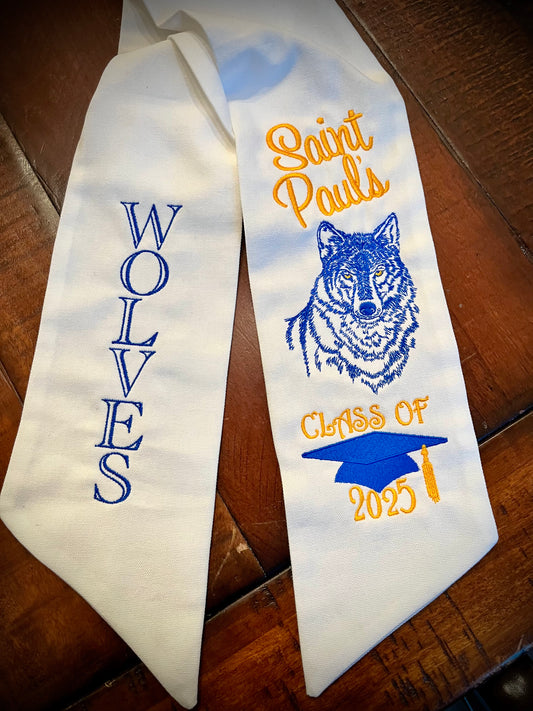 Wolves Wreath Sash