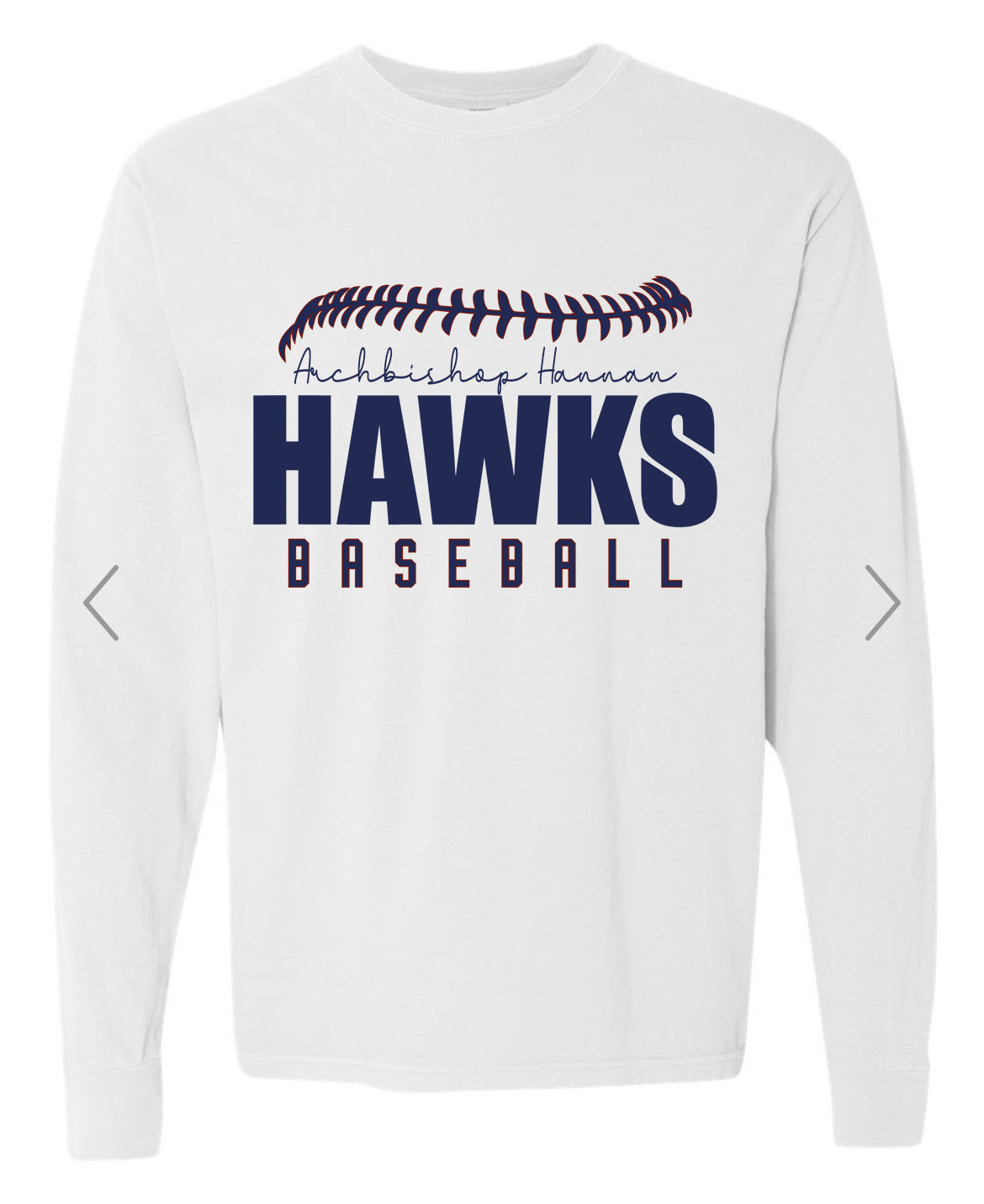 Hawks Baseball Long Sleeve T-Shirt