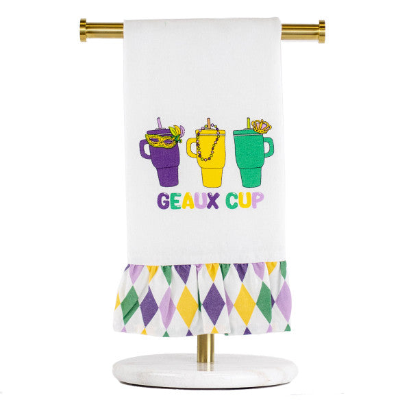 Geaux Cup Ruffle Hand Towel