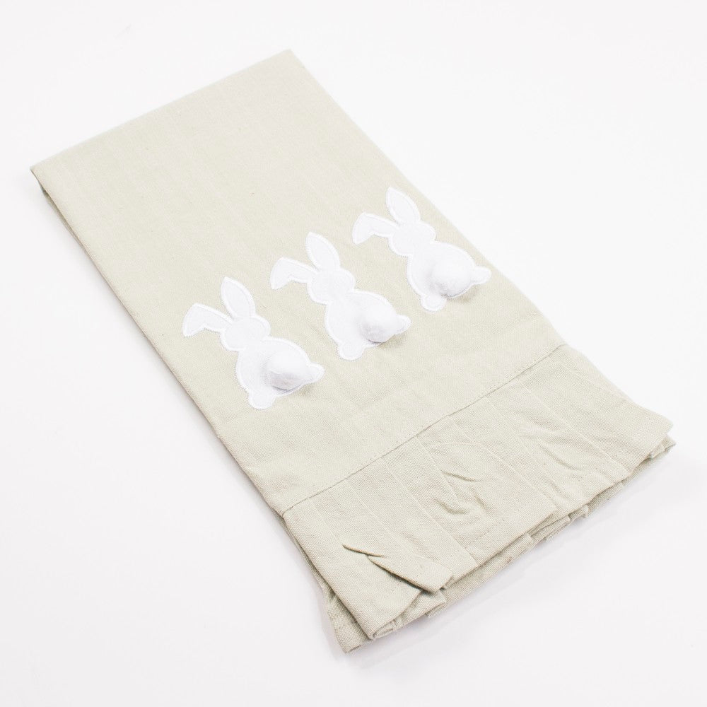 Bunny Ruffle Hand Towel