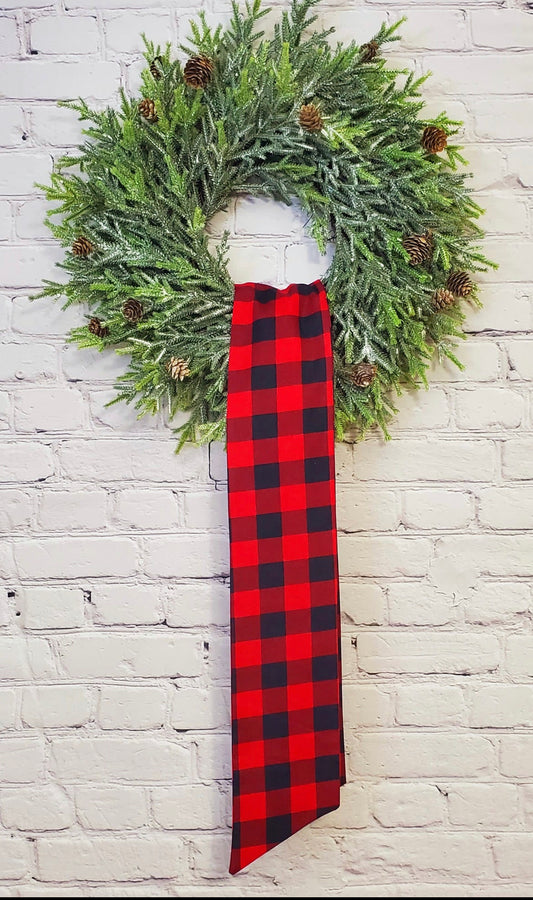 Red Buffalo Wreath Sash