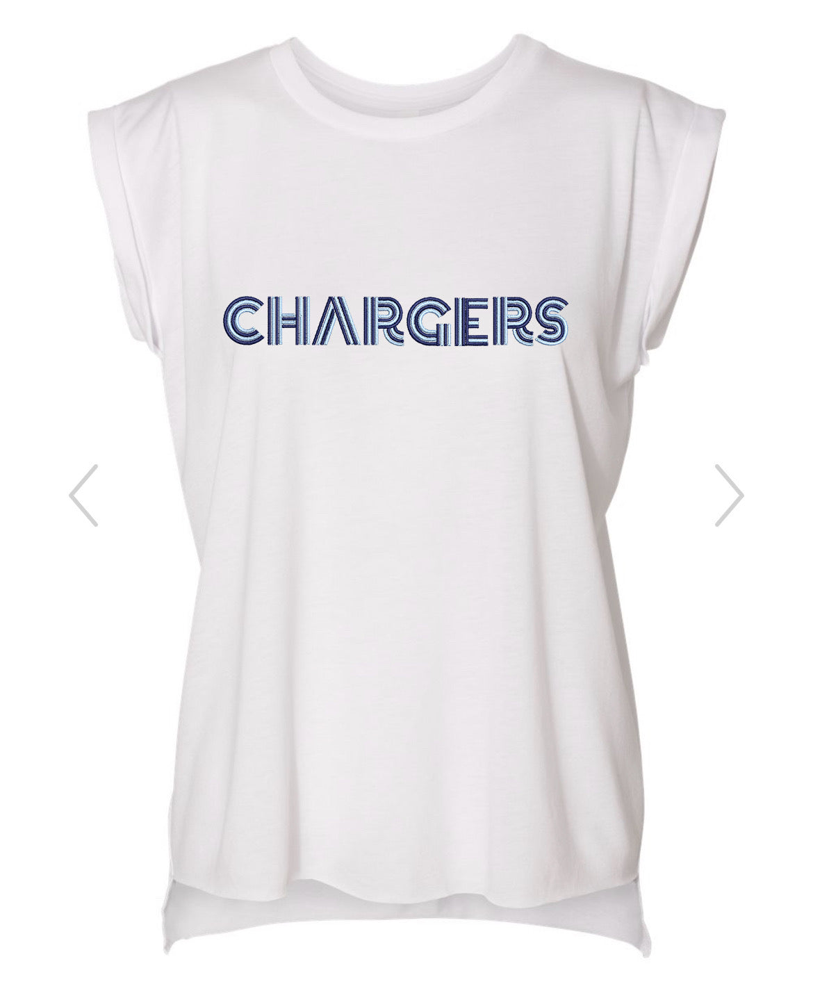Women’s Retro Chargers Muscle Shirt