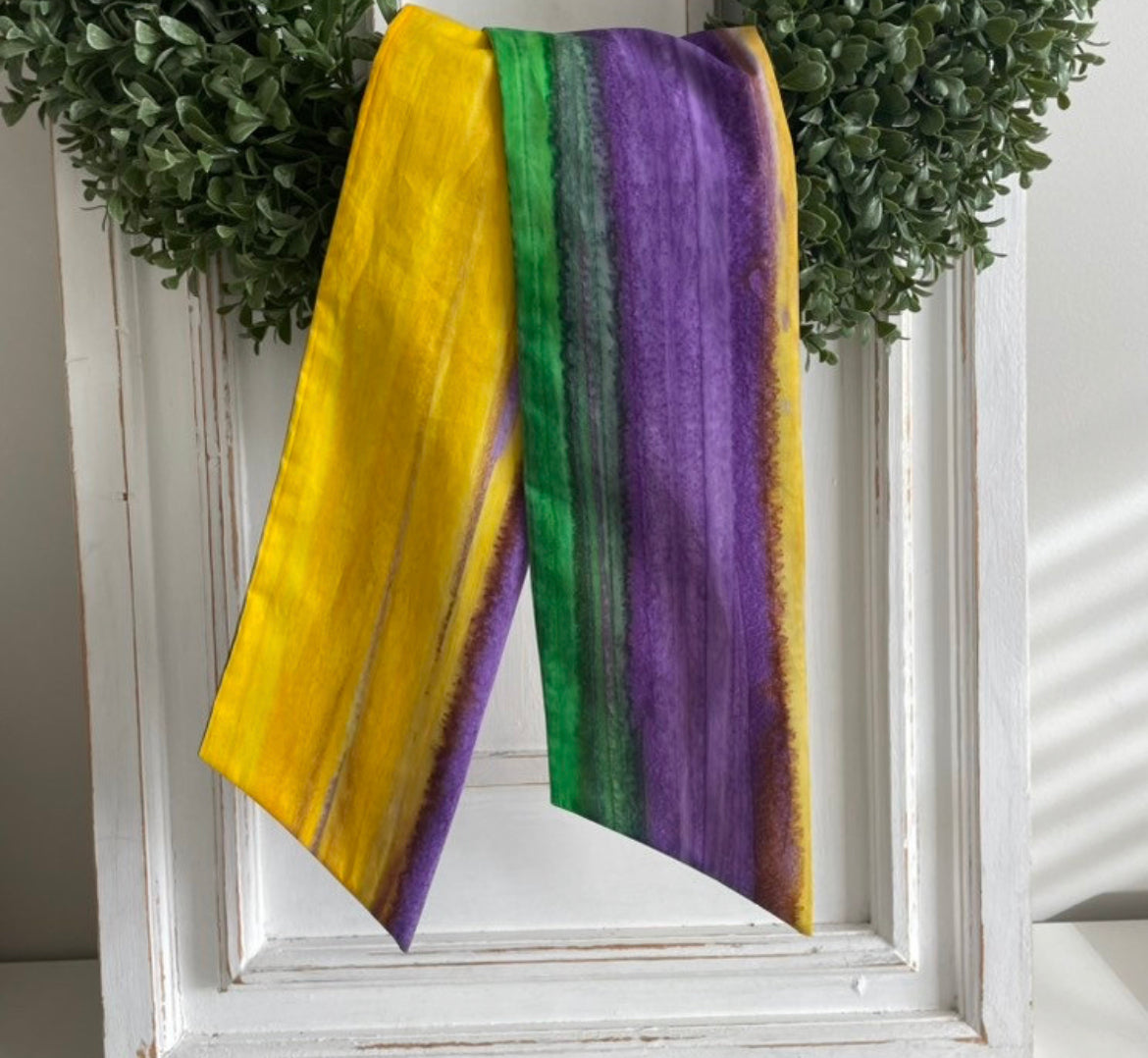 Mardi Gras Wreath Sash