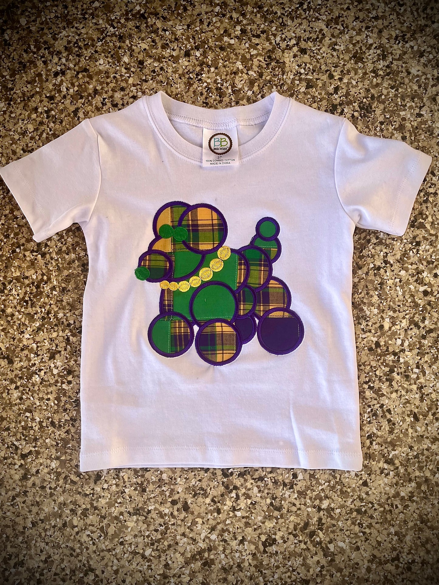 Mardi Gras Bead Dog Shirt!