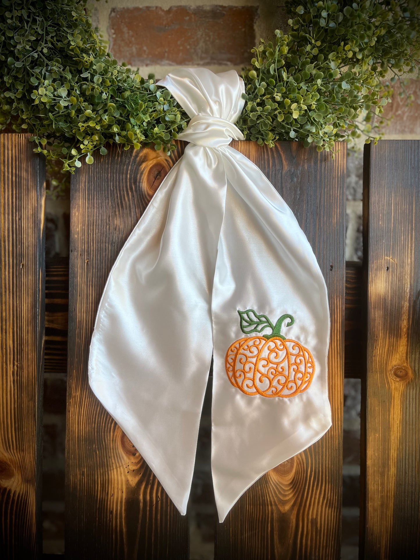 Fall Wreath Sash