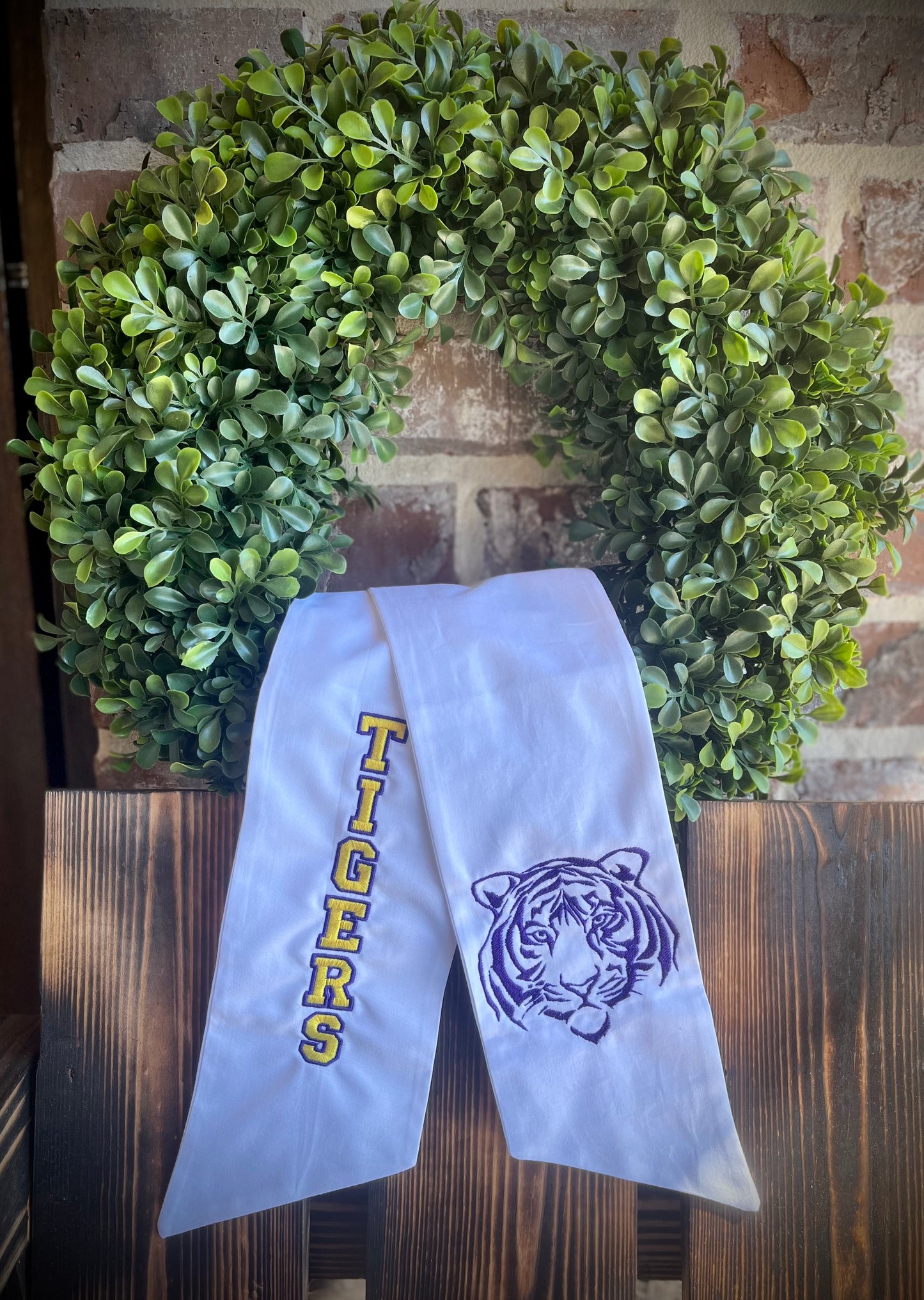 Tiger Wreath Sash