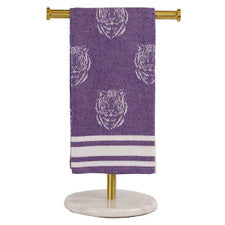 Jacquard Tiger Hand Towel in Purple