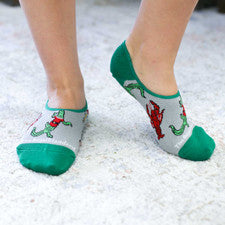 Women's Cajun Christmas No Show Socks