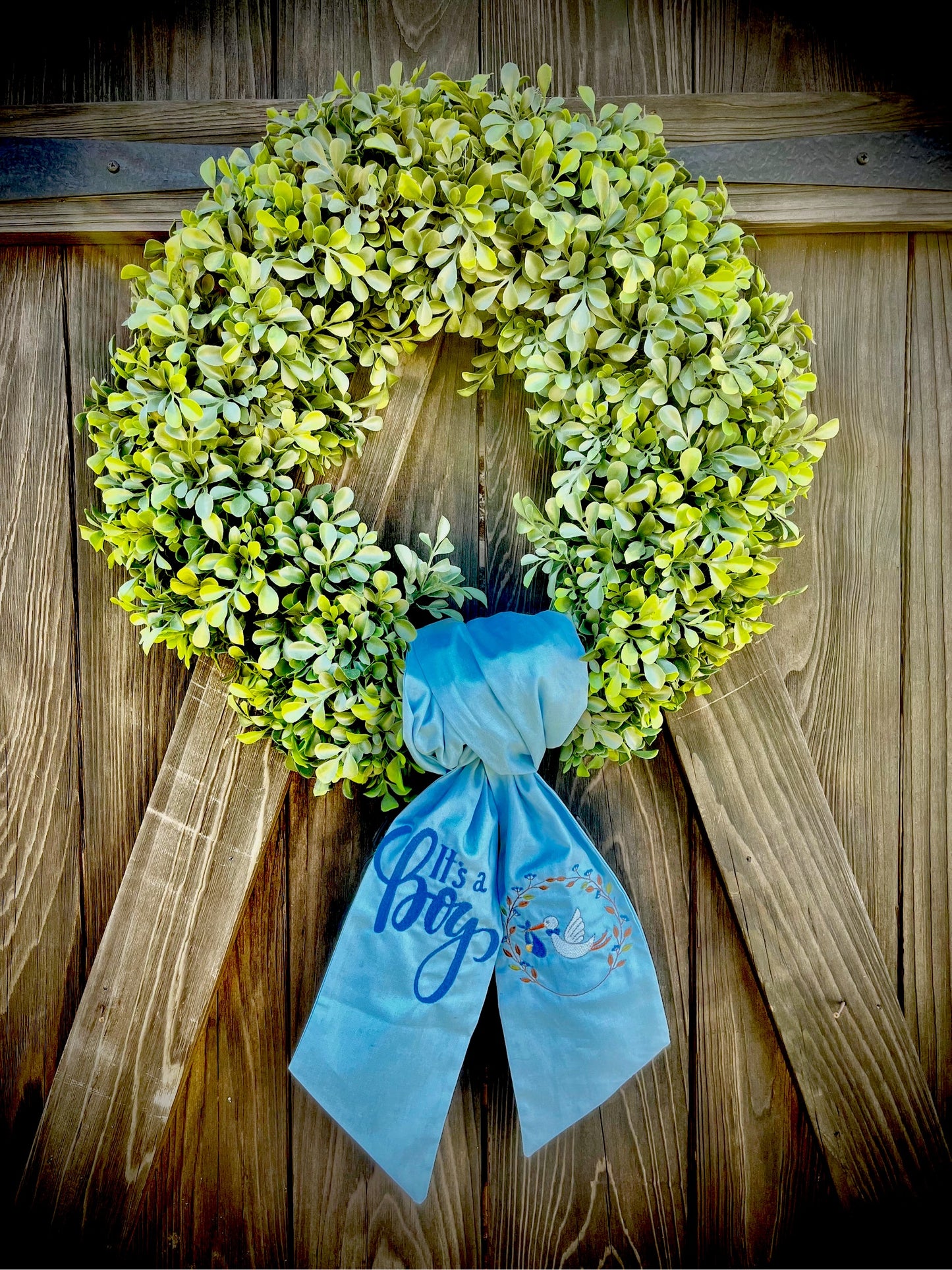 It’s a Boy Wreath Sash!