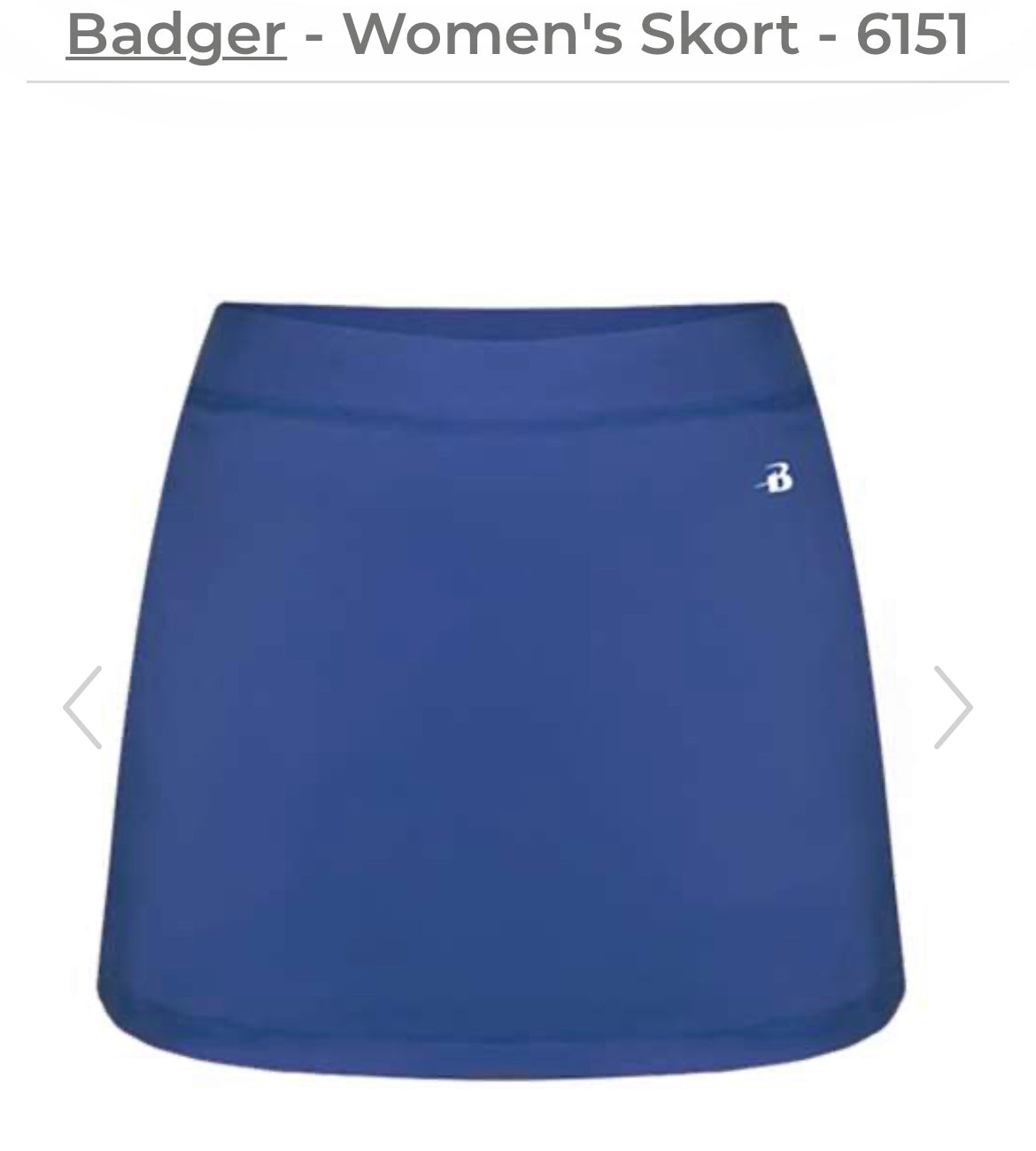 Homecoming Royal Skort