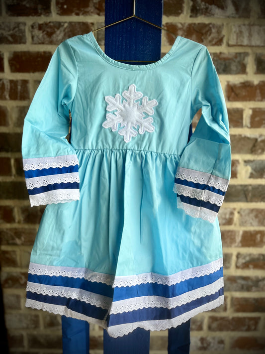 Blue Ombré Lace Dress