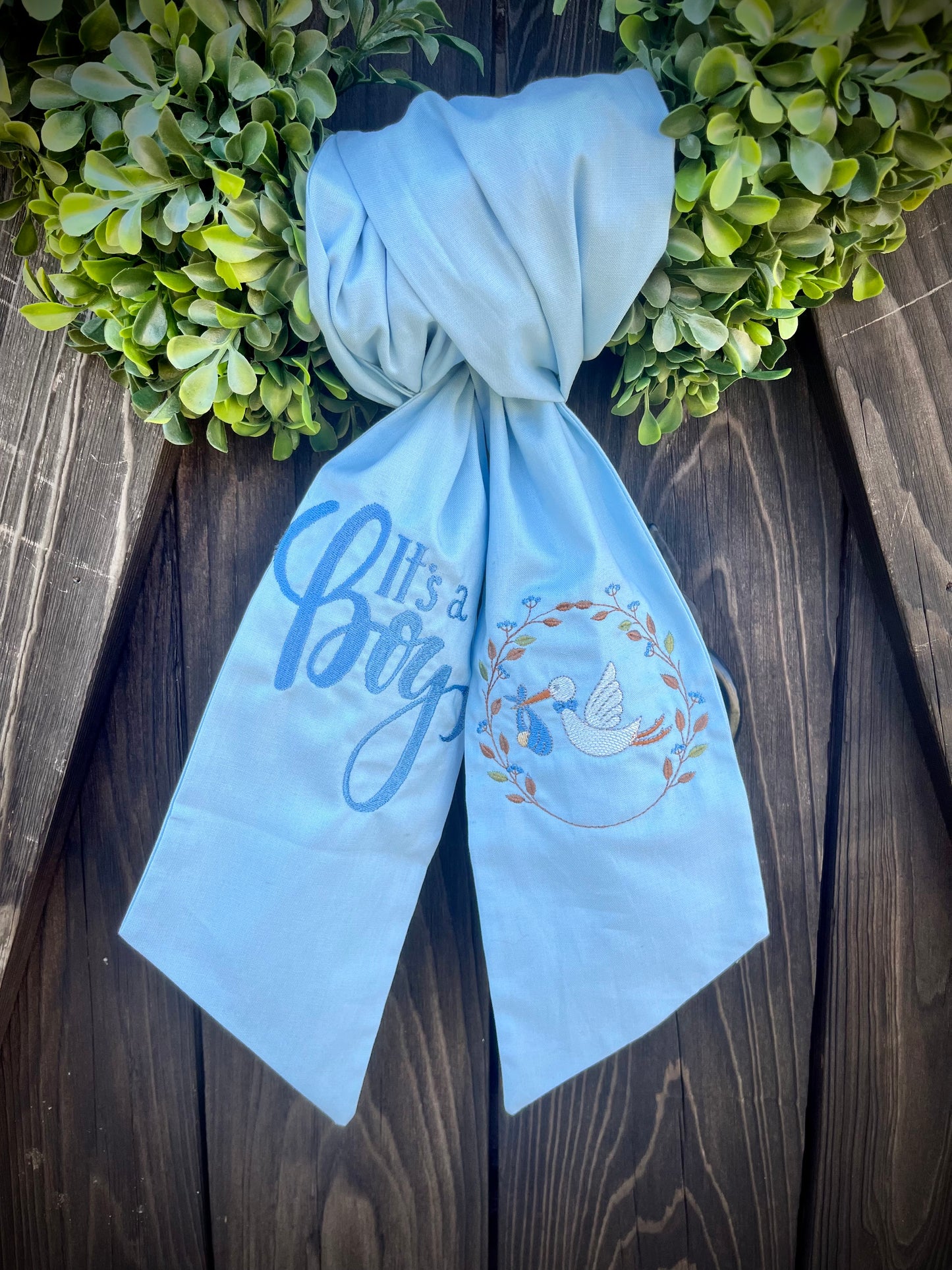 It’s a Boy Wreath Sash!