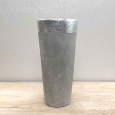 Stockholm Silver Rimmed Vase