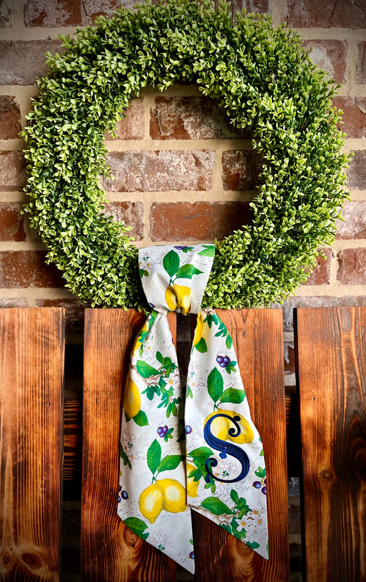 Lemons Wreath Sash