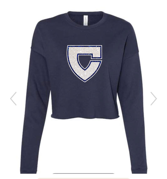 Women’s Crop Crew Chargers Pullover