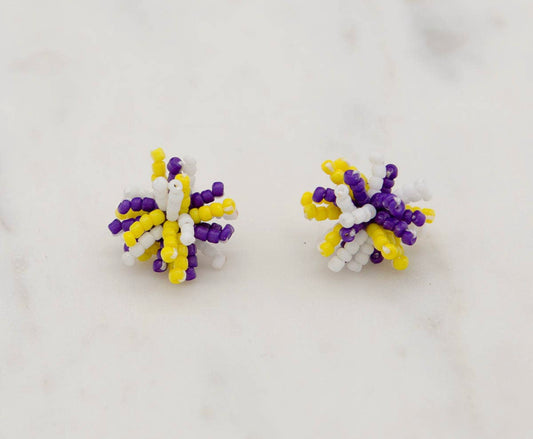 Pom Pom Stud Earrings