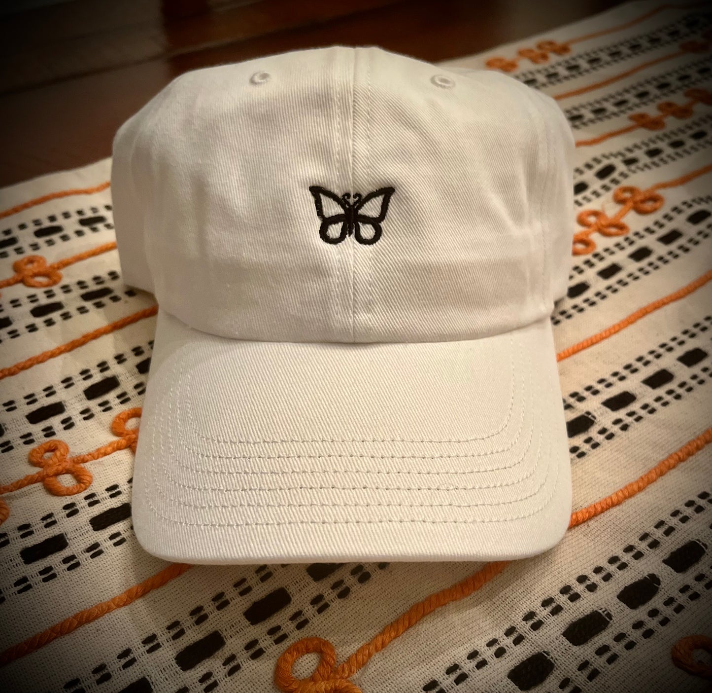 Custom Embroidered White Baseball Cap