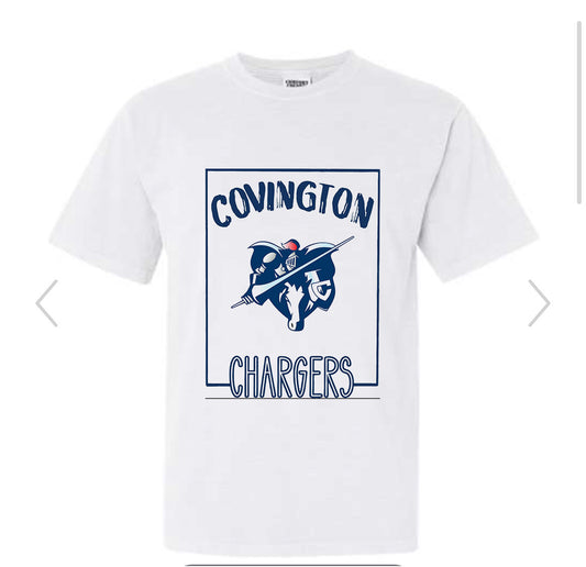 Adult Unisex Comfort Colors Covington Chargers T-Shirt