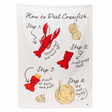 How to Peel Crawfish Hand Towel