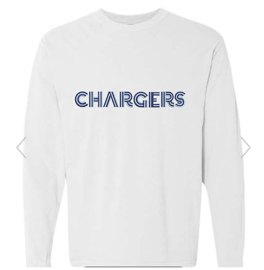 Adult Unisex Long Sleeve Retro Chargers T-Shirt