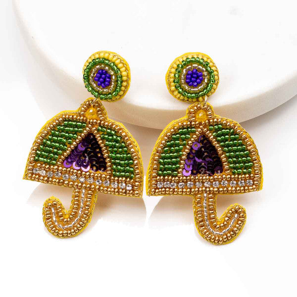 Second Line Beaded Earrings