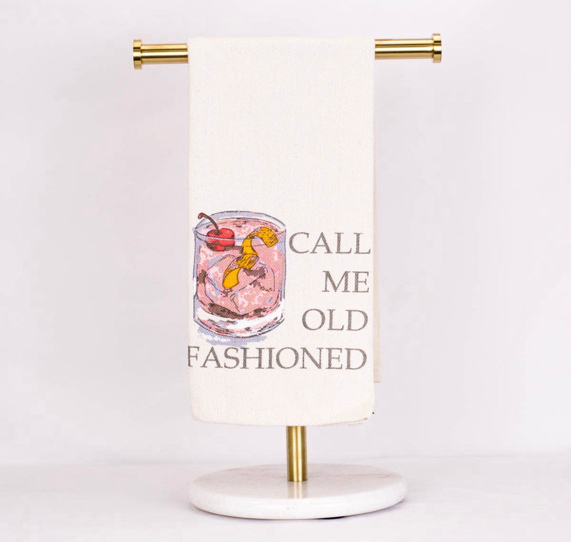 Call Me Old Fashioned Bar Towel