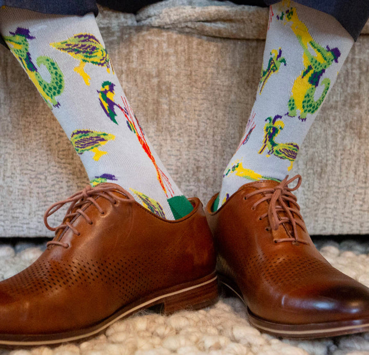 Men's Mardi Gras Band Socks