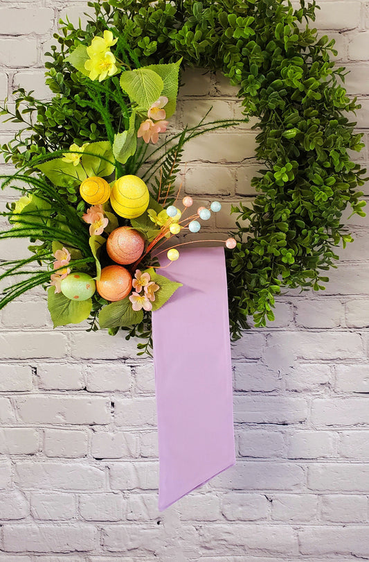 Lavender Wreath Sash